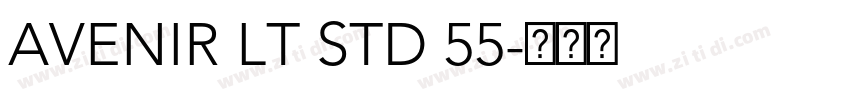 AVENIR LT STD 55字体转换